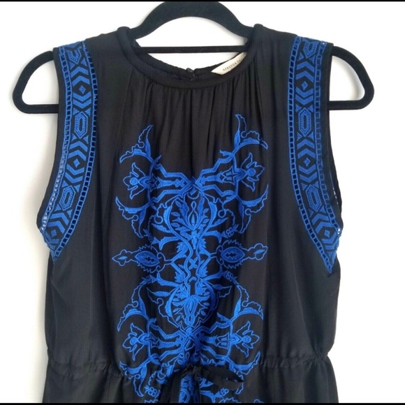 Rebecca Taylor Aztec Sleeveless Embroidered Dress - Picture 3 of 7